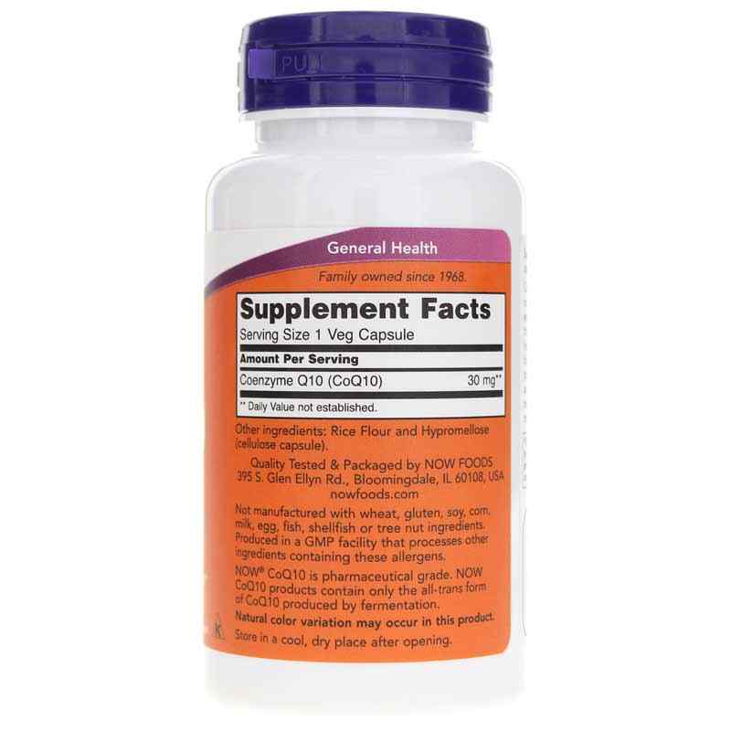 CoQ10 30 Mg, 120 Veg Capsules, by NOW Foods, image #2
