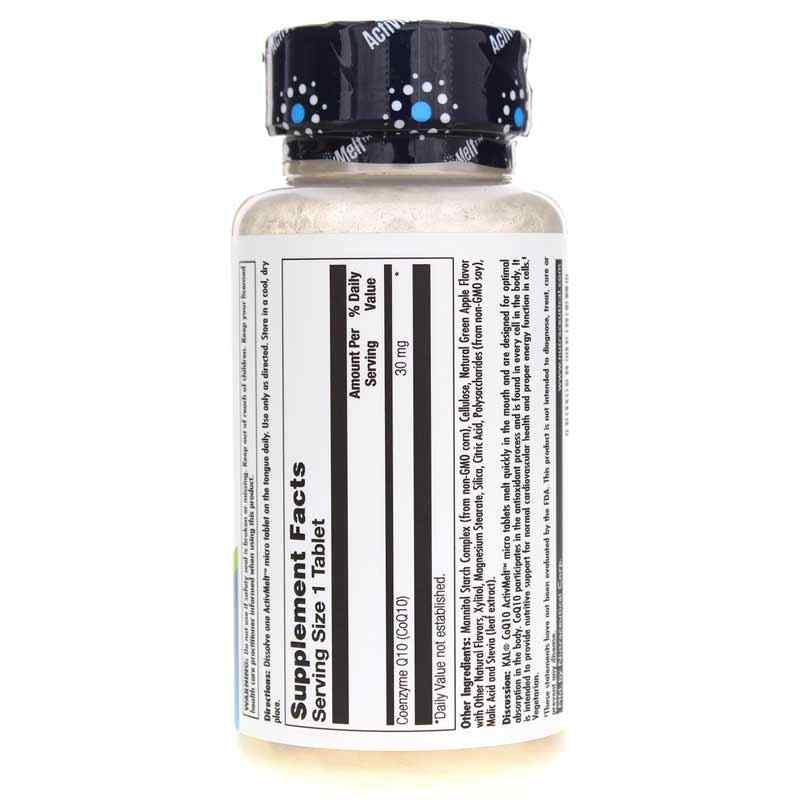 CoQ10 30 Mg ActivMelt, Green Apple, 90 Tablets, by Kal, image #2