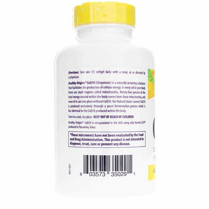 CoQ10 400 Mg, 150 Softgels, by Healthy Origins, image #3