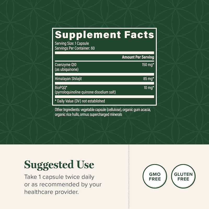 CoQ10 & BioPQQ with Shilajit, by Global Healing, image #2