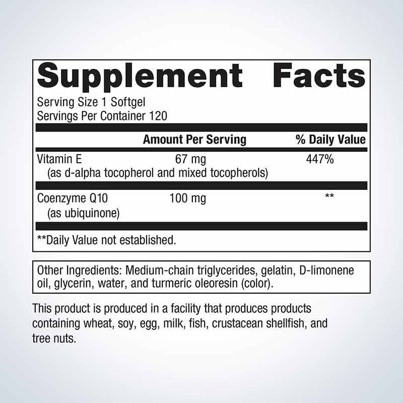 CoQ10 ST 100 mg, 120 Softgels, by Metagenics, image #2