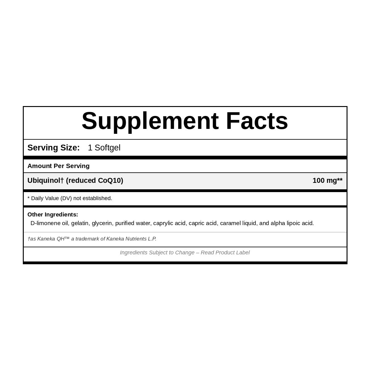 CoQ10 Ubiquinol, 30 Softgels, by NutriDyn