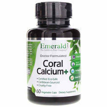 Coral Calcium+, 60 Veg Capsules, by Emerald