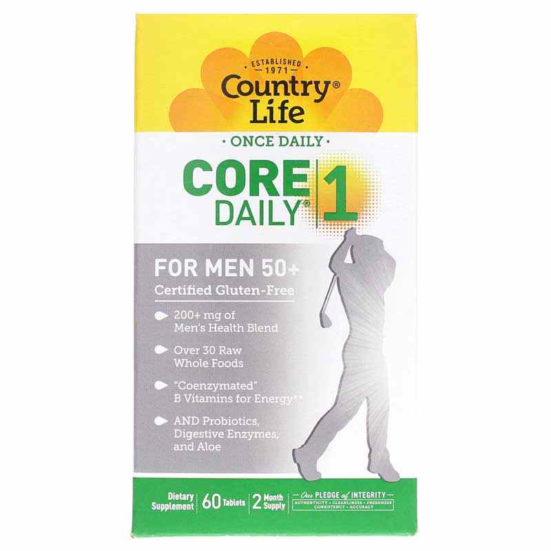 Core Daily 1 For Men 50 +, 60 Tablets, by Country Life