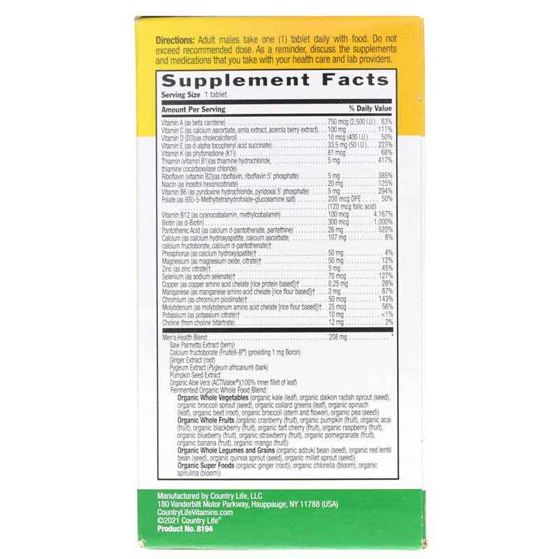 Core Daily 1 For Men 50 +, 60 Tablets, by Country Life, image #2