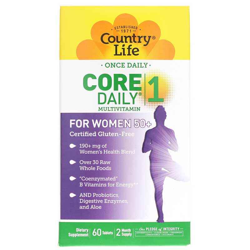 Core Plus Tablets Core Daily 1 For Women 50 +, Country Life – Natural Healthy Concepts