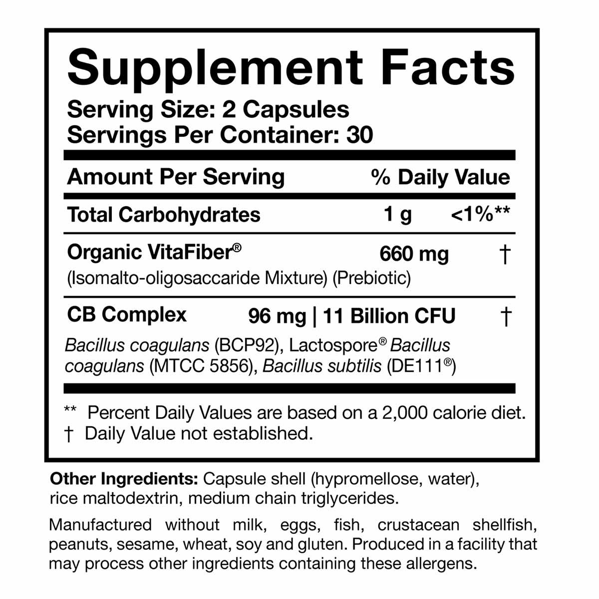 CoreBiotic Spore Based Probiotic, 60 Veg Capsules, by Researched Nutritionals