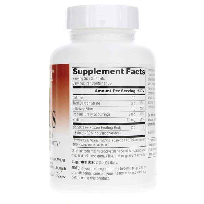 Coriolus 1000 Mg Full Spectrum Tablets, Planetary Herbals – Natural ...