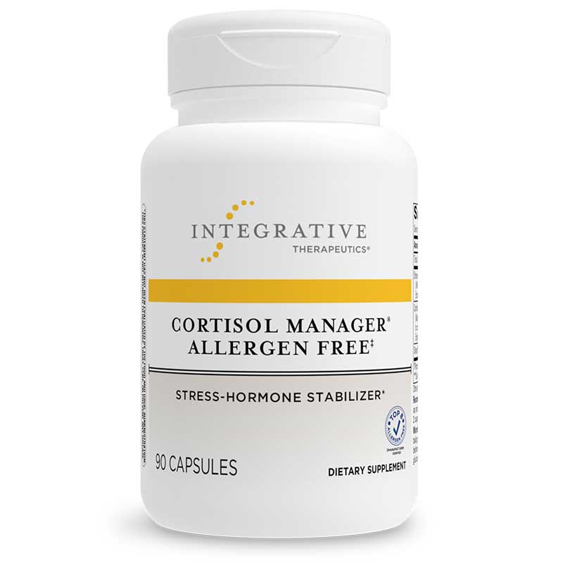 Cortisol Manager Allergen Free, 90 Veg Capsules, by Integrative Therapeutics