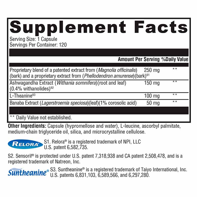 Cortisolv Natural Stress Buster, 120 Veg Capsules, by Xymogen, image #2