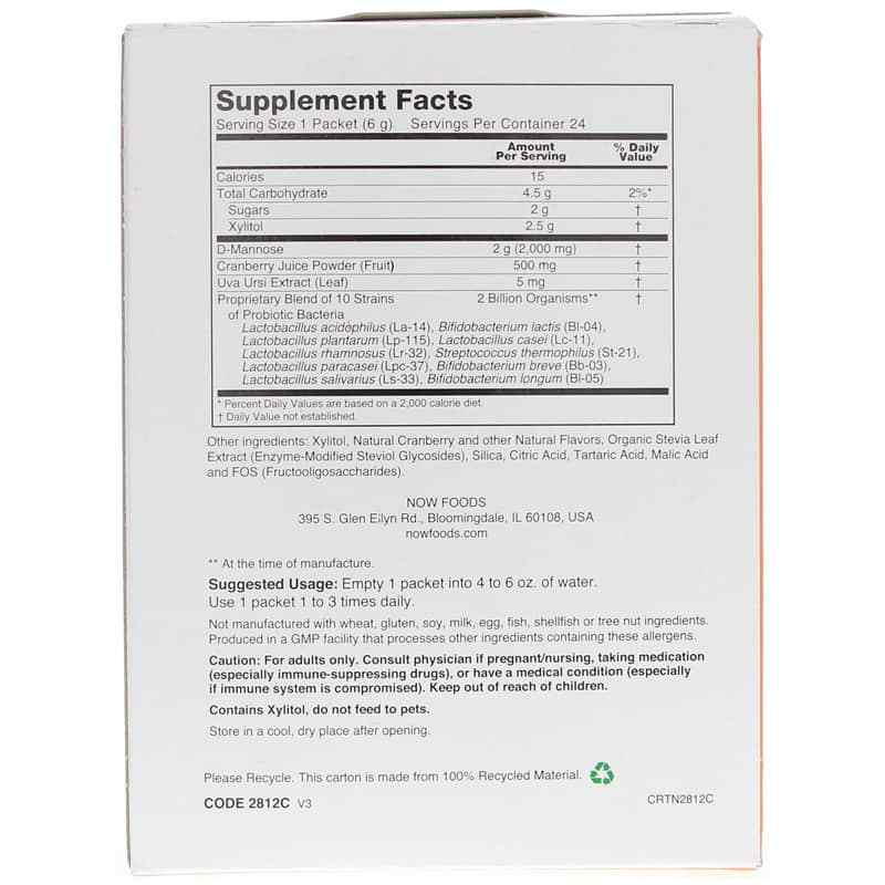 Cranberry Mannose + Probiotics, by NOW Foods, image #3