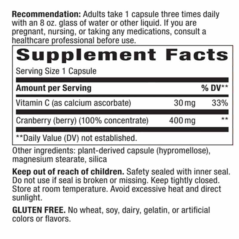 Cranberry Premium Blend Capsules, 120 Vegan Capsules, by Natures Way, image #2