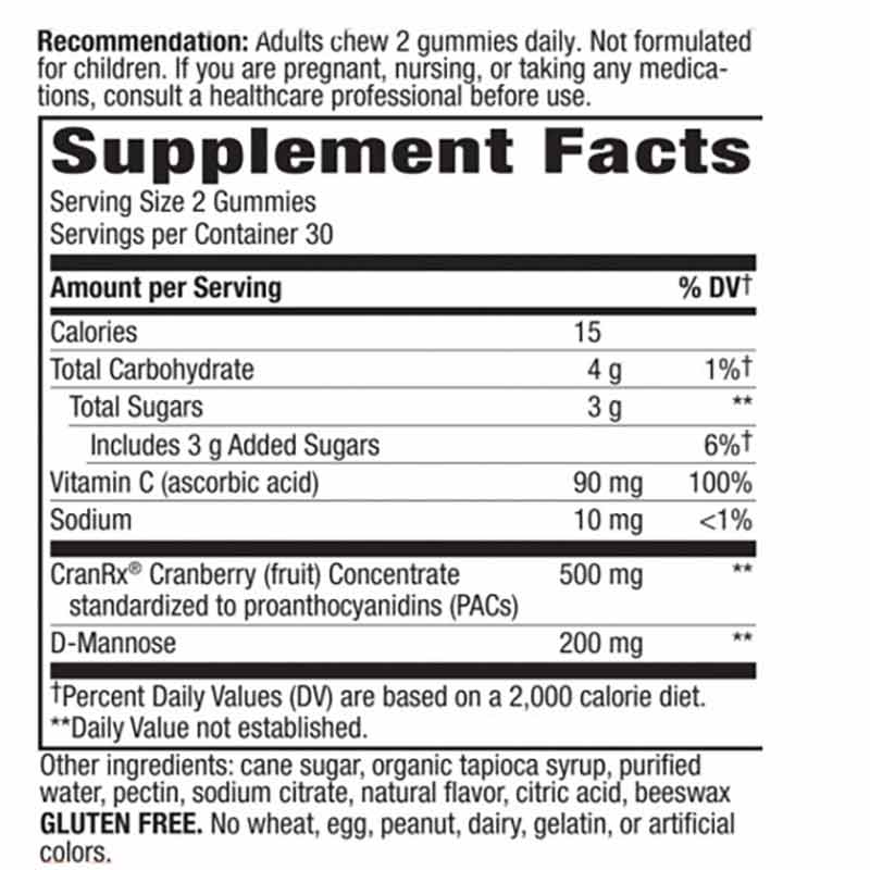 CranRx Gummies, by Natures Way, image #2