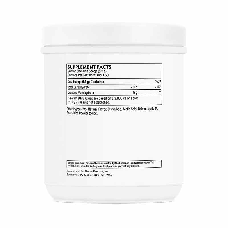 Creatine, Strawberry, 13.1 Oz, by Thorne Research, image #6