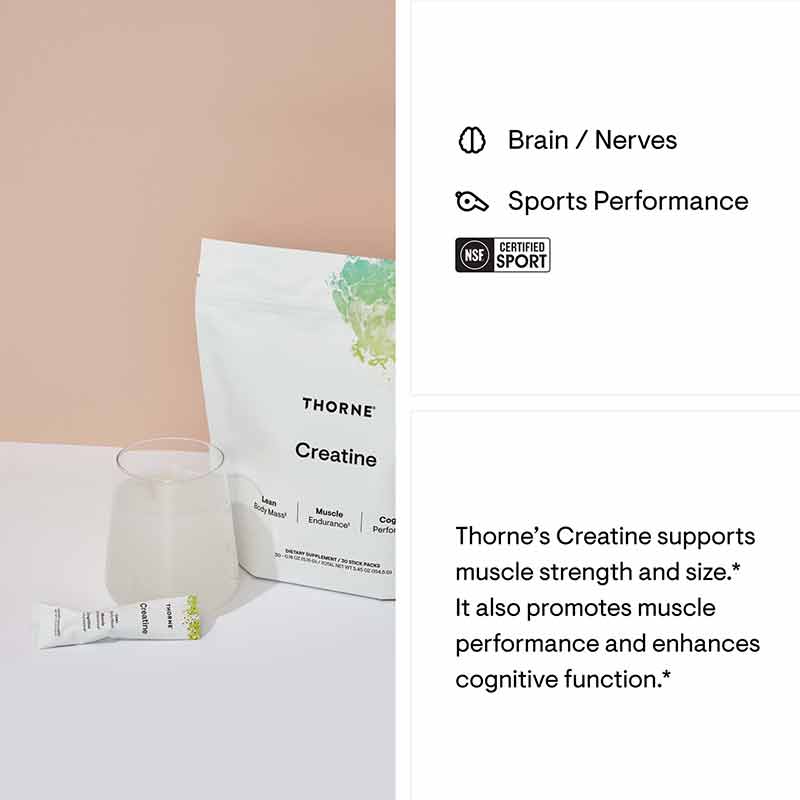 Creatine, Unflavored, 30 Packets, by Thorne Research, image #2