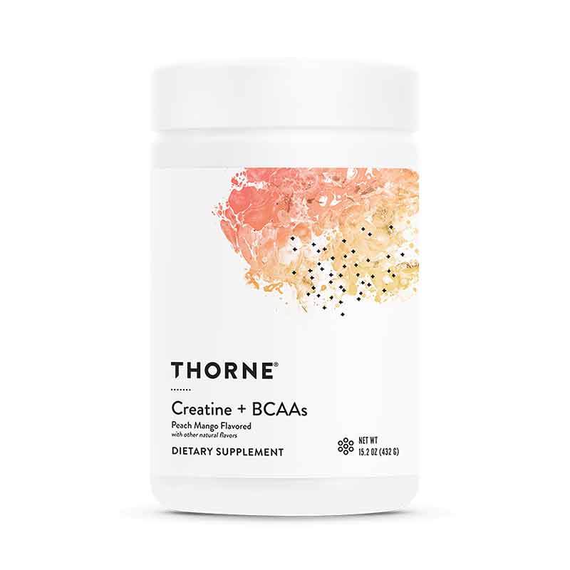 Creatine + BCAAs, Peach Mango, 15.2 Oz, by Thorne Research