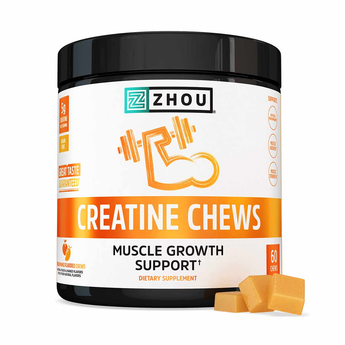 Creatine Chews, by Zhou Nutrition