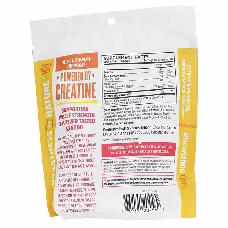 Creatine Gummies, by Zhou Nutrition, image #2