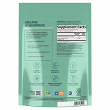 Mint green pouch of Garden of Life Sport Creatine Monohydrate + Probiotics powder with supplement facts label and product ben