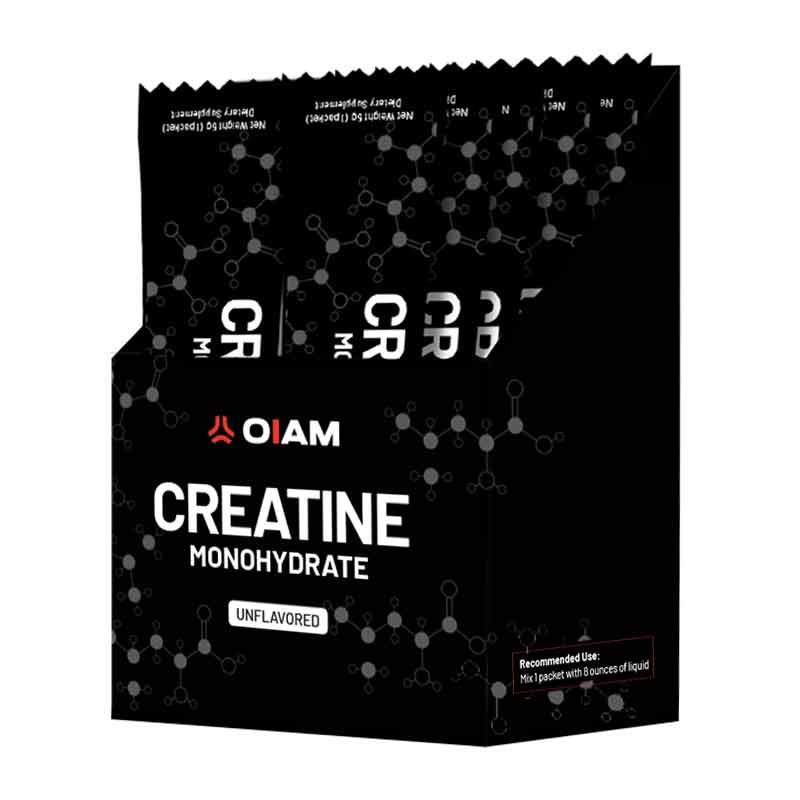 Creatine Monohydrate Stick 45 Pack, Unflavored, 45 packets, by OIAM Performance, image #3