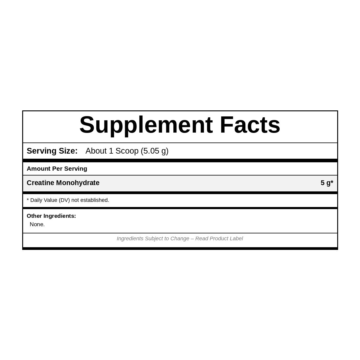 Creatine Powder, by NutriDyn