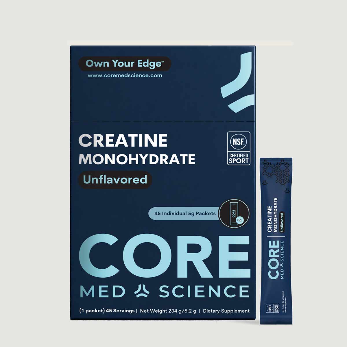 Creatine Monohydrate Stick Packs, by Core Med Science