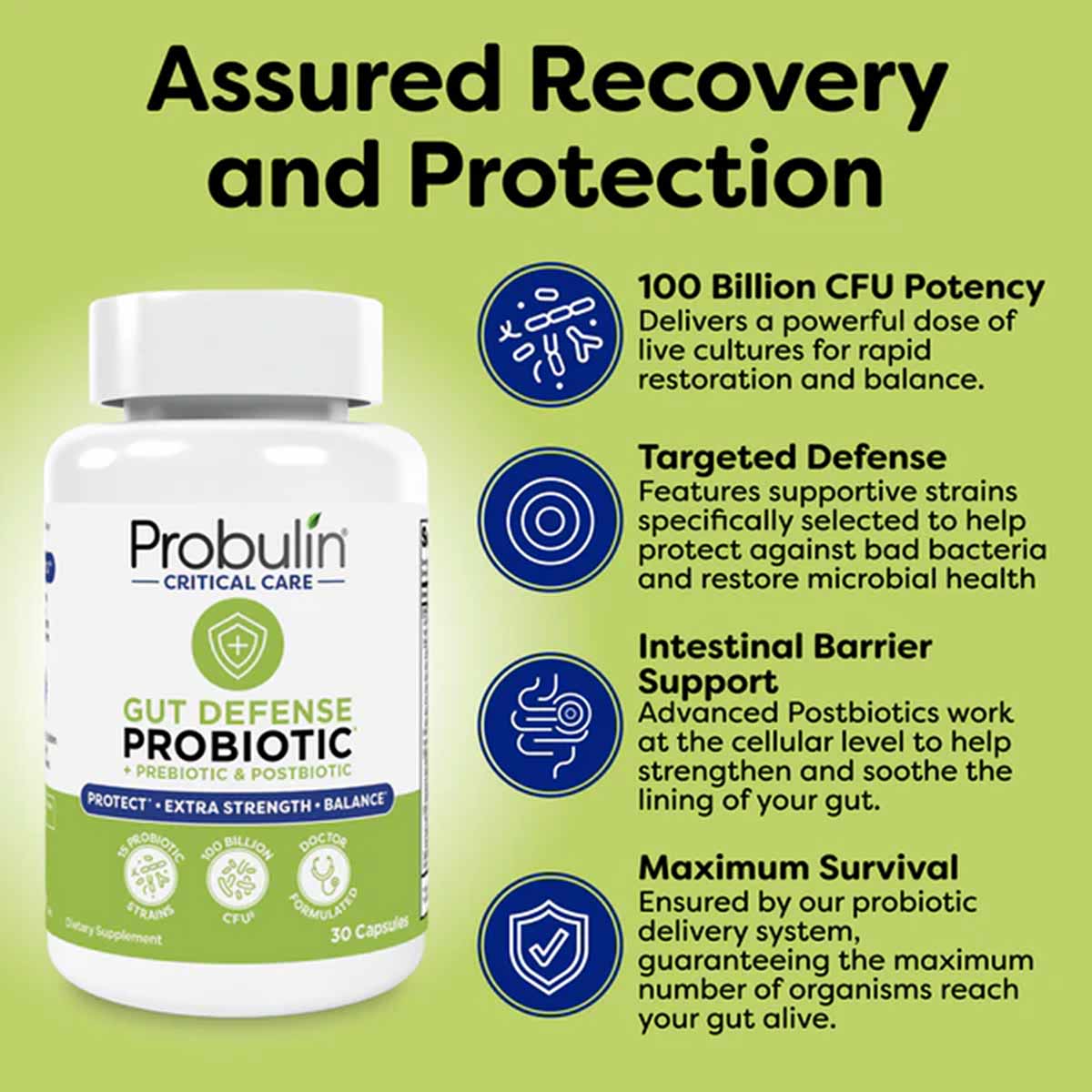 Critical Care Gut Defense, by Probulin