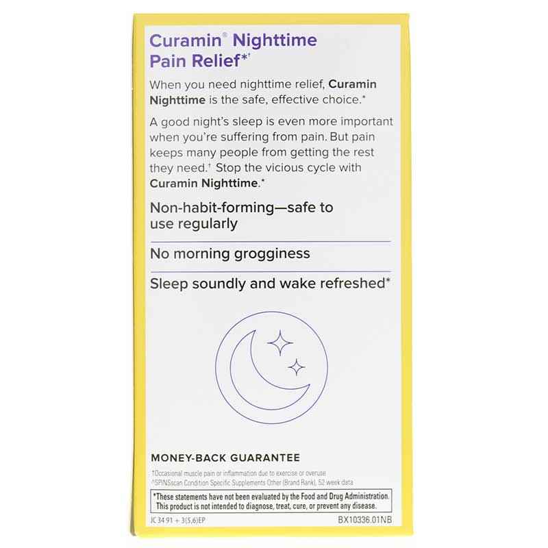 Curamin Nighttime Pain Relief, 60 Capsules, by Terry Naturally, image #3