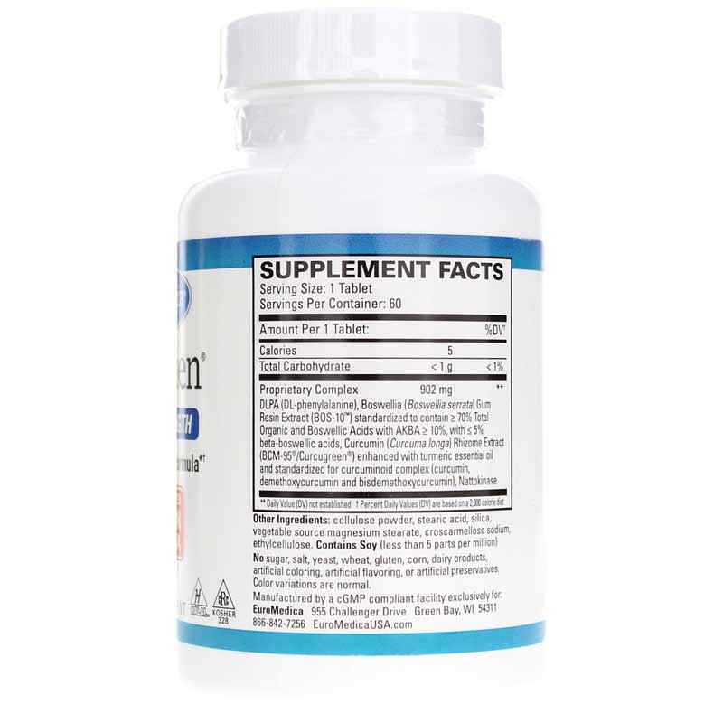 Curaphen Extra Strength, 60 Tablets, by EuroMedica, image #2