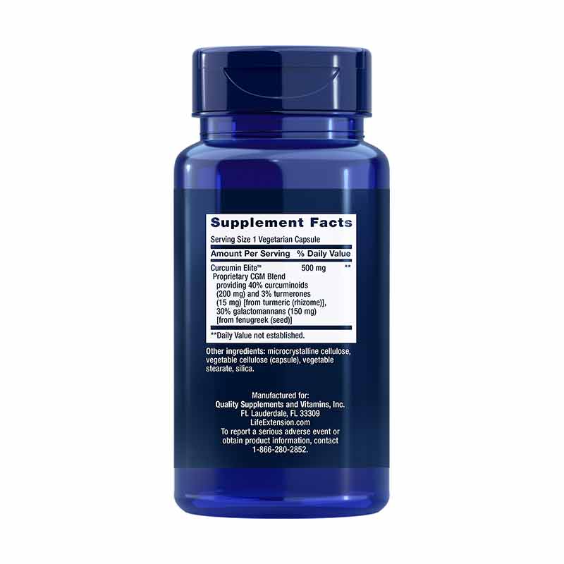 Curcumin Elite Turmeric Extract, 30 Veg Capsules, by Life Extension, image #2