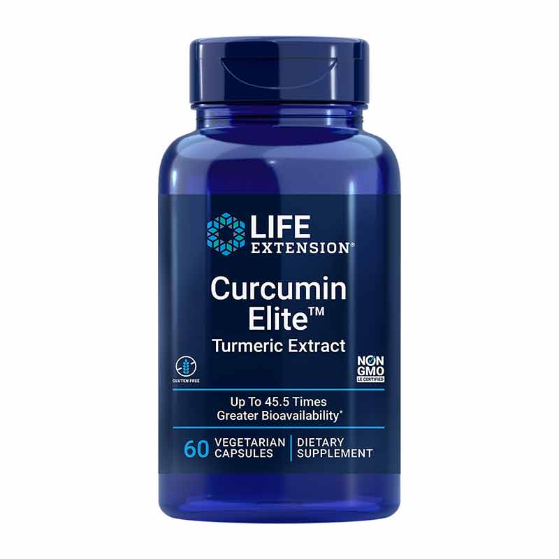 Curcumin Elite Turmeric Extract, 60 Veg Capsules, by Life Extension