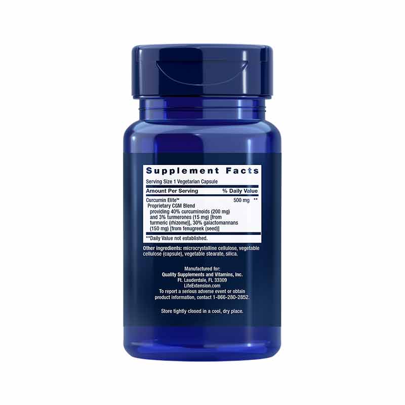 Curcumin Elite Turmeric Extract, 60 Veg Capsules, by Life Extension, image #2