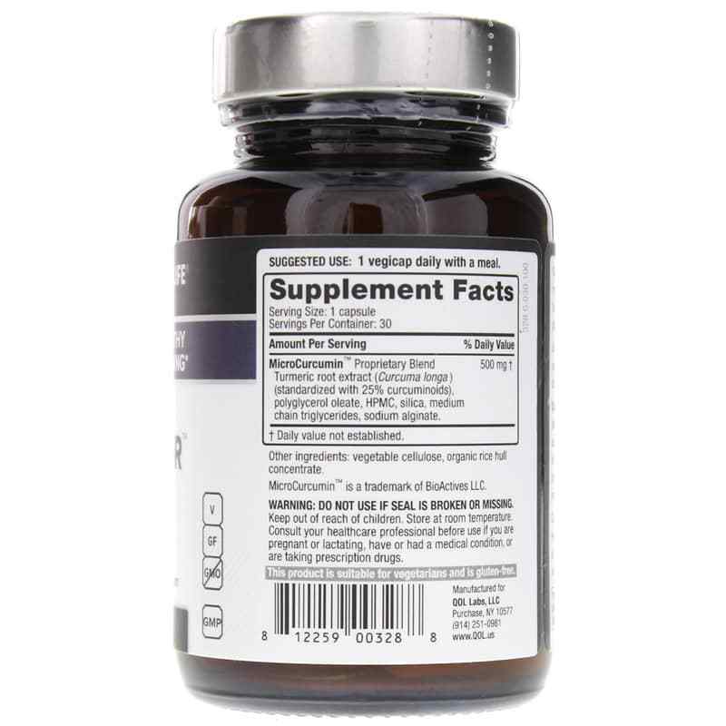 Curcumin-SR 12-Hour Sustained Release, 30 Veg Capsules, by Quality Of Life, image #2