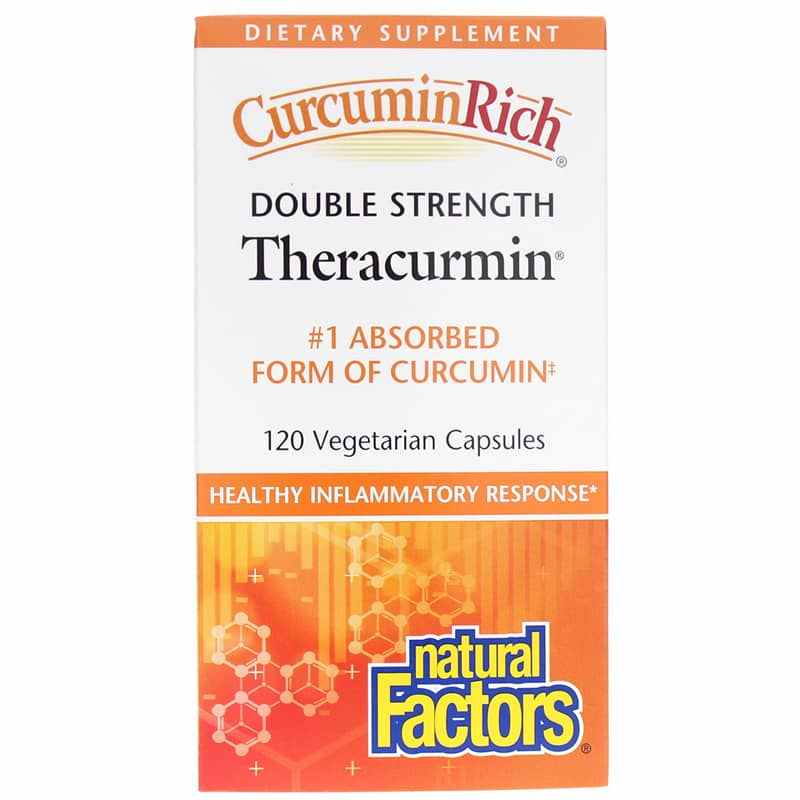 CurcuminRich Double Strength Theracurmin, 120 Veg Capsules, by Natural Factors