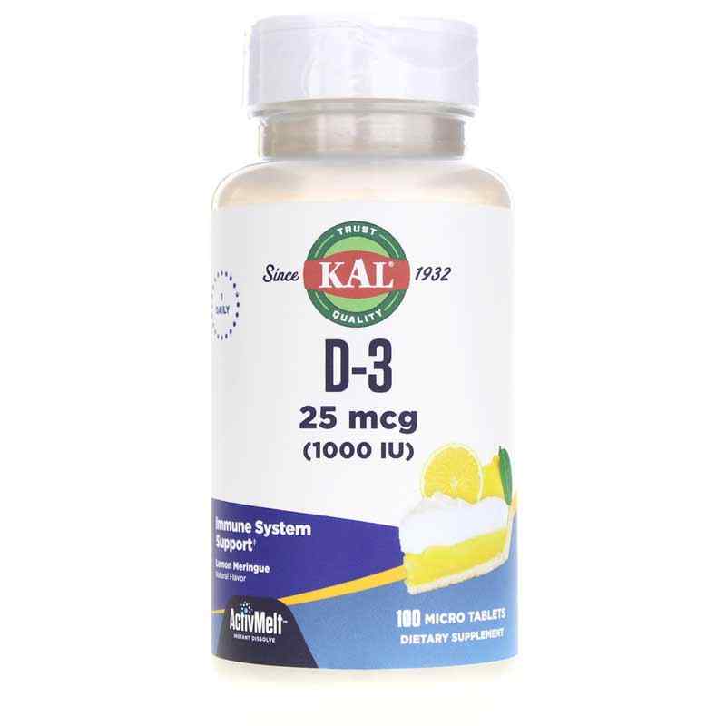 D-3 1000 IU ActivMelt, by Kal