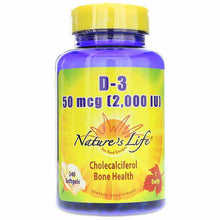 D-3 50 Mcg (2000 IU), by Natures Life