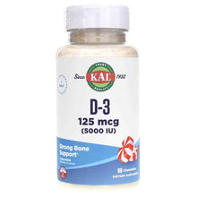 D-3 5000 IU Chewables, Peppermint, by Kal