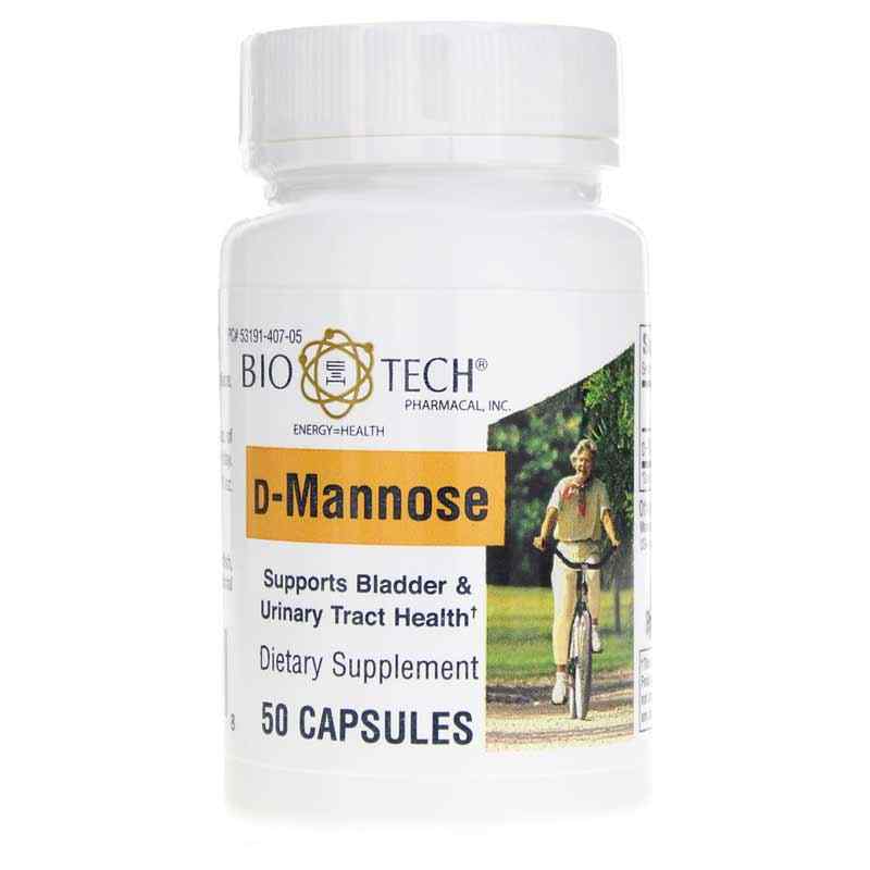 D-Mannose Capsules, 50 Capsules, by Bio-Tech Pharmacal