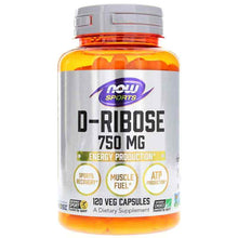 D-Ribose 750 Mg, 120 Veg Capsules, by NOW Foods