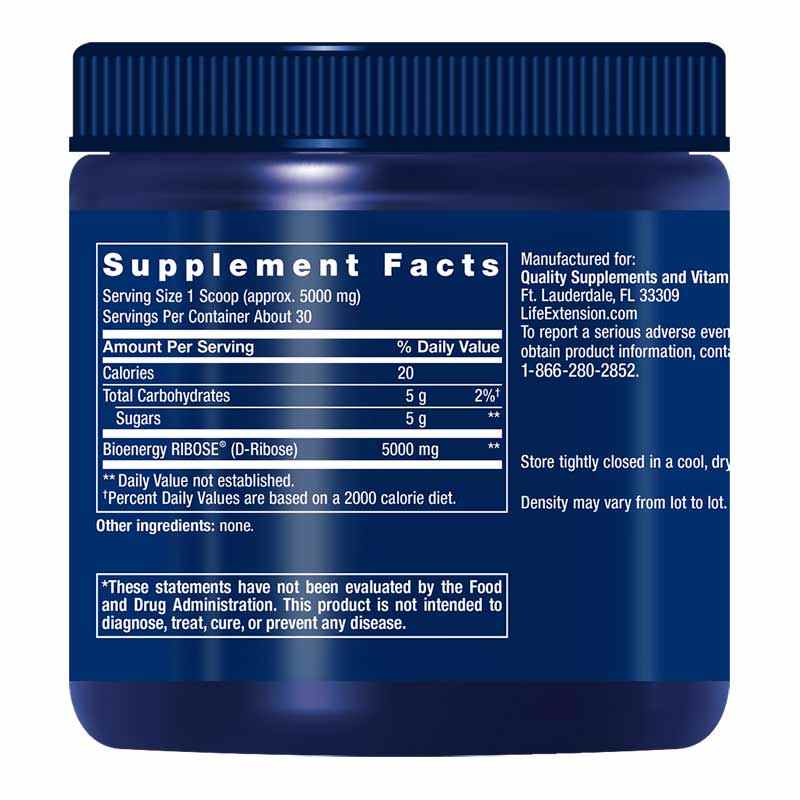 D-Ribose Powder, by Life Extension, image #2