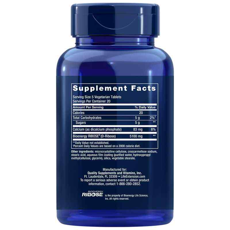 D-Ribose Tablets, by Life Extension, image #2