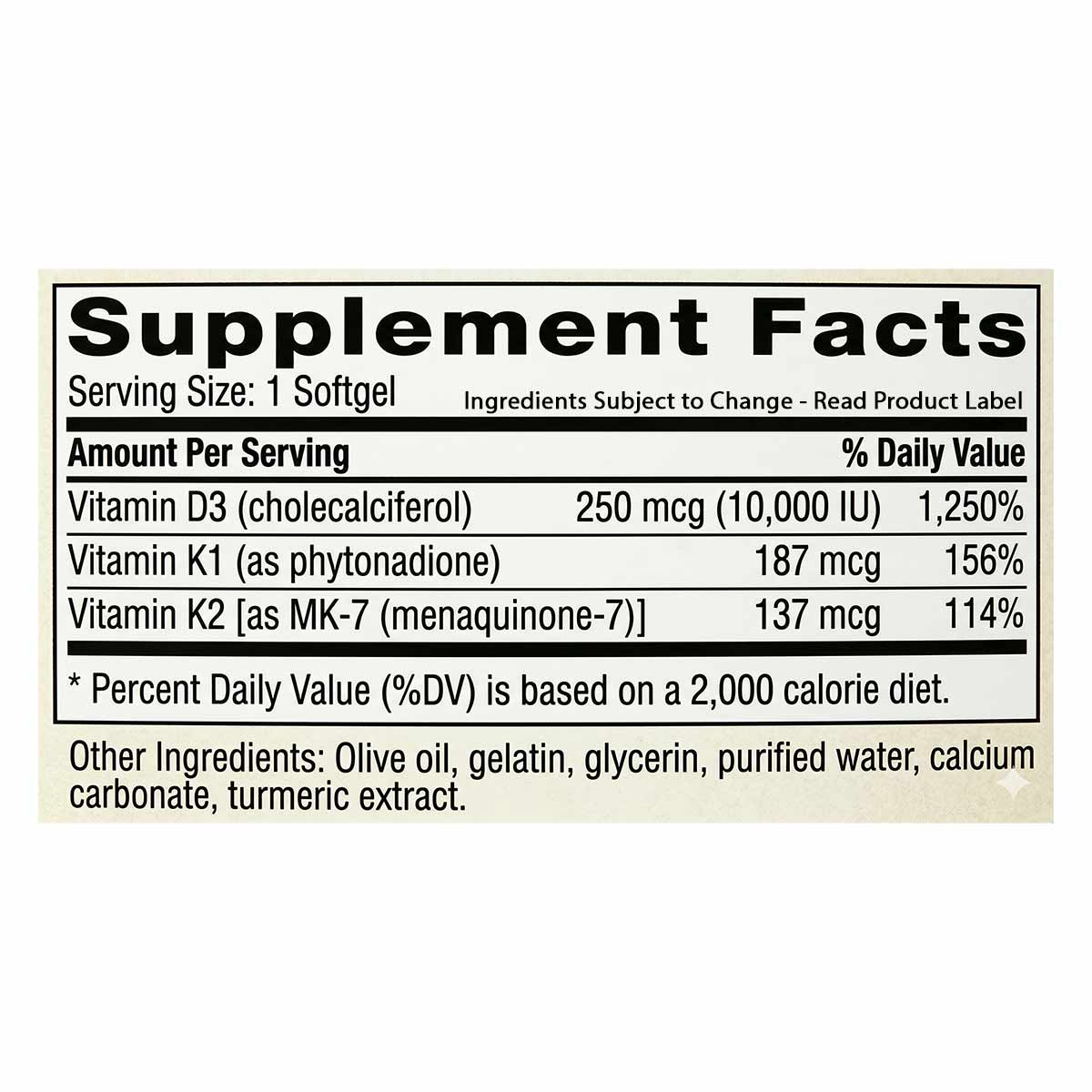 D3 10,000 with K2, 60 Softgels, by NutriDyn