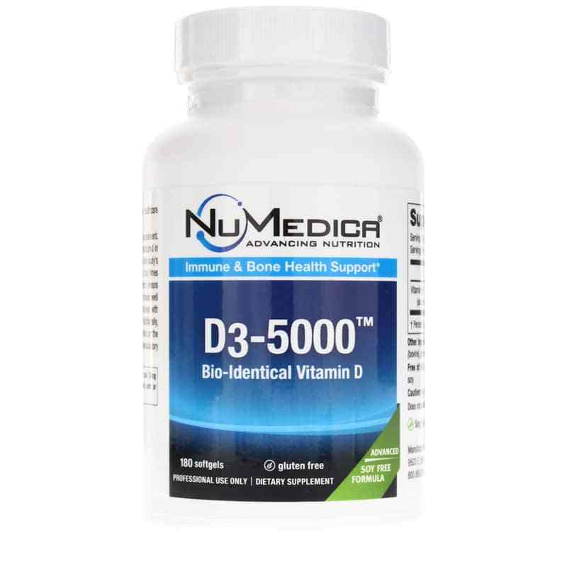 D3-5000, 180 Softgels, by NuMedica