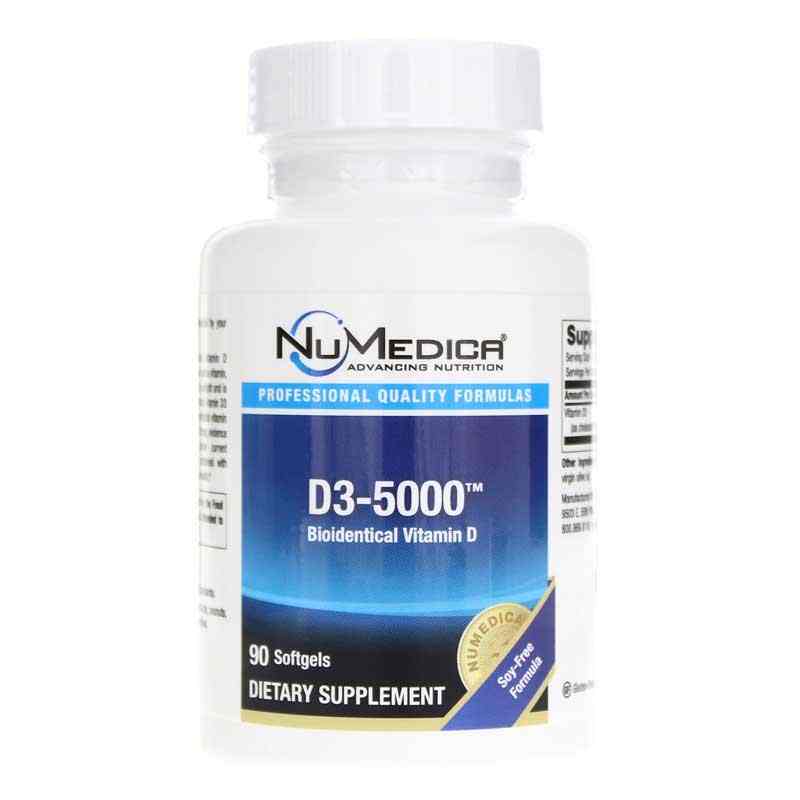 D3-5000, 90 Softgels, by NuMedica