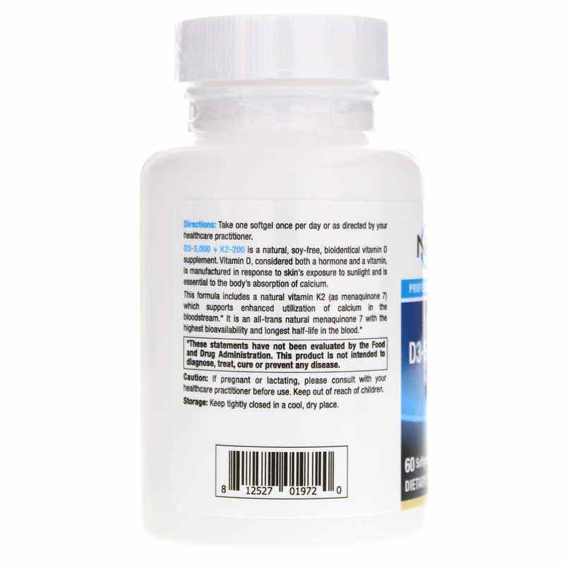 D3 5,000 + K2 200, by NuMedica, image #3