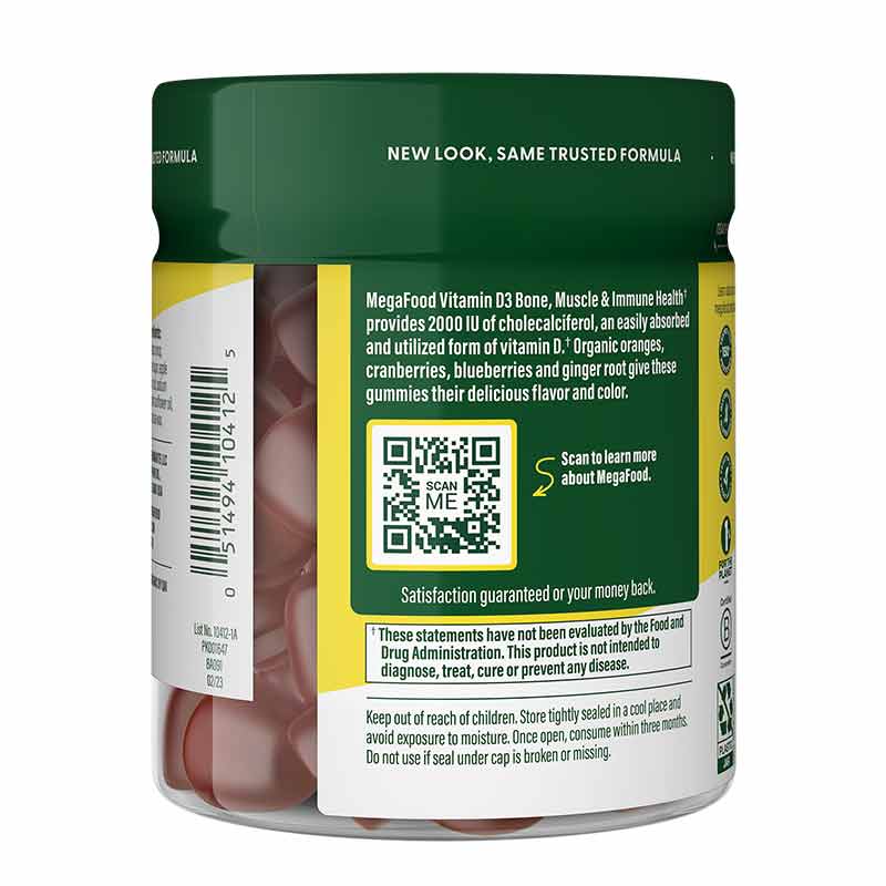 D3 Wellness Gummies, Mixed Fruit, by Megafood, image #3