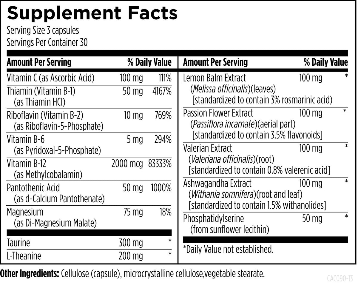CatecholaCalm, 90 Veg Capsules, by Designs For Health