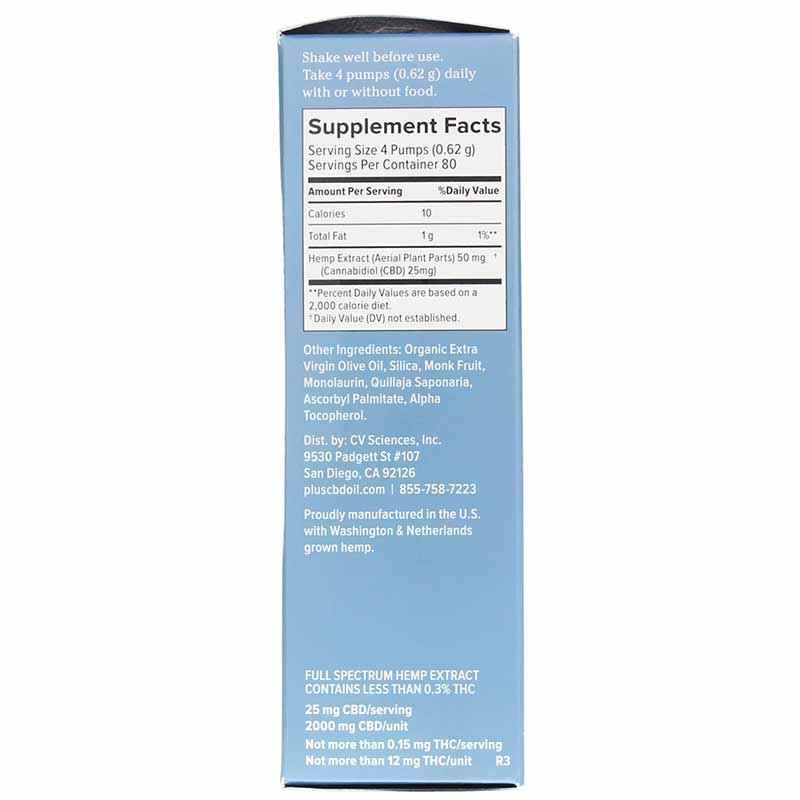 Daily Balance Full Spectrum CBD 2000 Mg, Monk Fruit, by PlusCBD Oil, image #2
