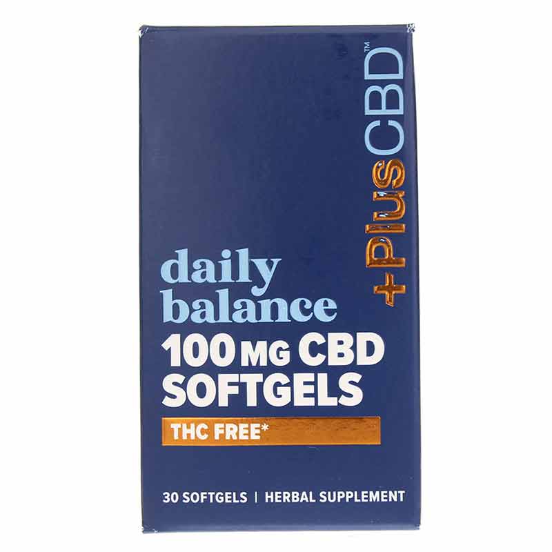 Daily Balance THC Free CBD 100 Mg, 30 Softgels, by PlusCBD Oil