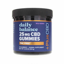 Daily Balance THC Free CBD 25 Mg, 30 Gummies, by PlusCBD Oil